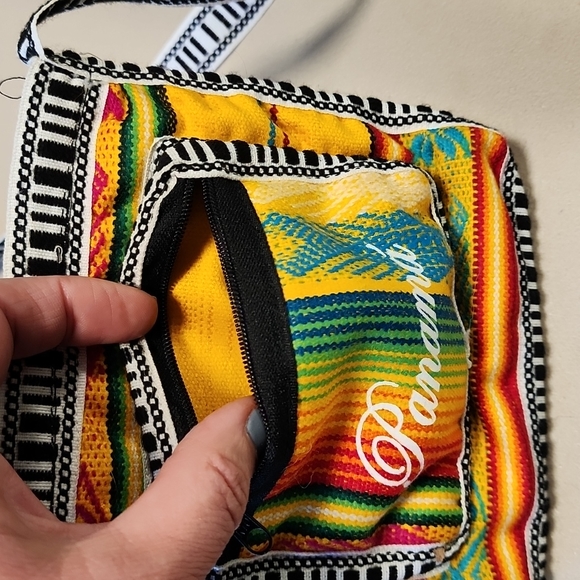 Colorful Little Panama Cross Body Bag. - Picture 4 of 9